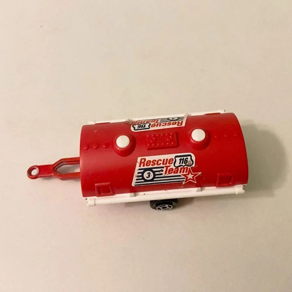 Vintage Majorette France Rescue Team Oil Tank Hauler Trailer - Picture 5 of 12